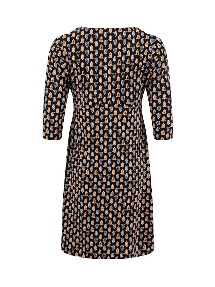 Weird Fish Yellow Starshine Cotton Printed Jersey Dress - Image 7 of 7
