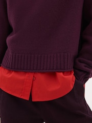 Hush Red Nina Merino Wool Jumper - Image 4 of 5