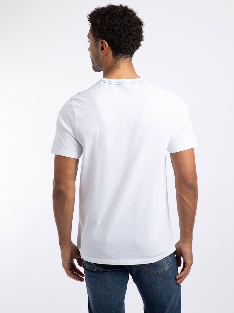 Weird Fish White Mountain Top Front Print Graphic T-Shirt - Image 2 of 6 Weird Fish White Mountain Top Front Print Graphic T-Shirt - Image 2 of 6