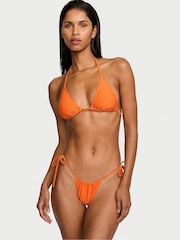 Victoria's Secret Sunset Orange Fishnet Triangle Swim Bikini Top - Image 1 of 3
