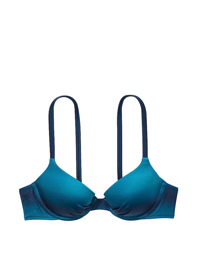 Victoria's Secret Blue Ombre Push Up Swim Bikini Top - Image 3 of 3
