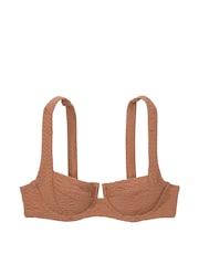 Victoria's Secret Caramel Brown Fishnet Balcony Swim Bikini Top - Image 3 of 3