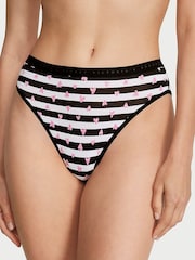 Zwart/wit/grijs/roze - Victoria's Secret set van 7 slips met logo - Image 2 of 3