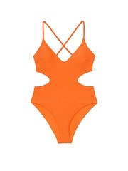 Victoria's Secret Sunset Orange Fishnet Swimsuit - Image 3 of 3