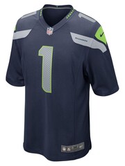 Nike Blue Seattle Seahawks Home Game Jersey - Jordyn Brooks - Image 2 of 3