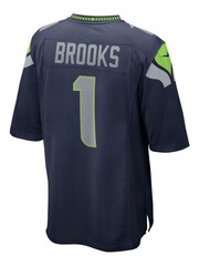 Nike Blue Seattle Seahawks Home Game Jersey - Jordyn Brooks - Image 3 of 3