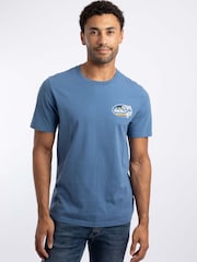 Weird Fish Blue Coarse Fishing Front Print Graphic T-Shirt - Image 2 of 6