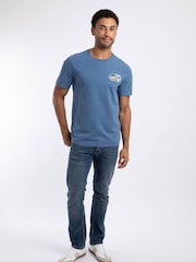 Weird Fish Blue Coarse Fishing Front Print Graphic T-Shirt - Image 4 of 6