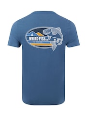 Weird Fish Blue Coarse Fishing Front Print Graphic T-Shirt - Image 6 of 6