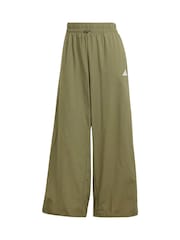 adidas Green Essentials 3-Stripes Lifestyle Woven Parachute Tracksuit Bottoms - Image 7 of 7