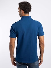 Weird Fish Blue Miles Pique Cotton Polo Shirt - Image 2 of 6