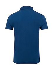 Weird Fish Blue Miles Pique Cotton Polo Shirt - Image 6 of 6