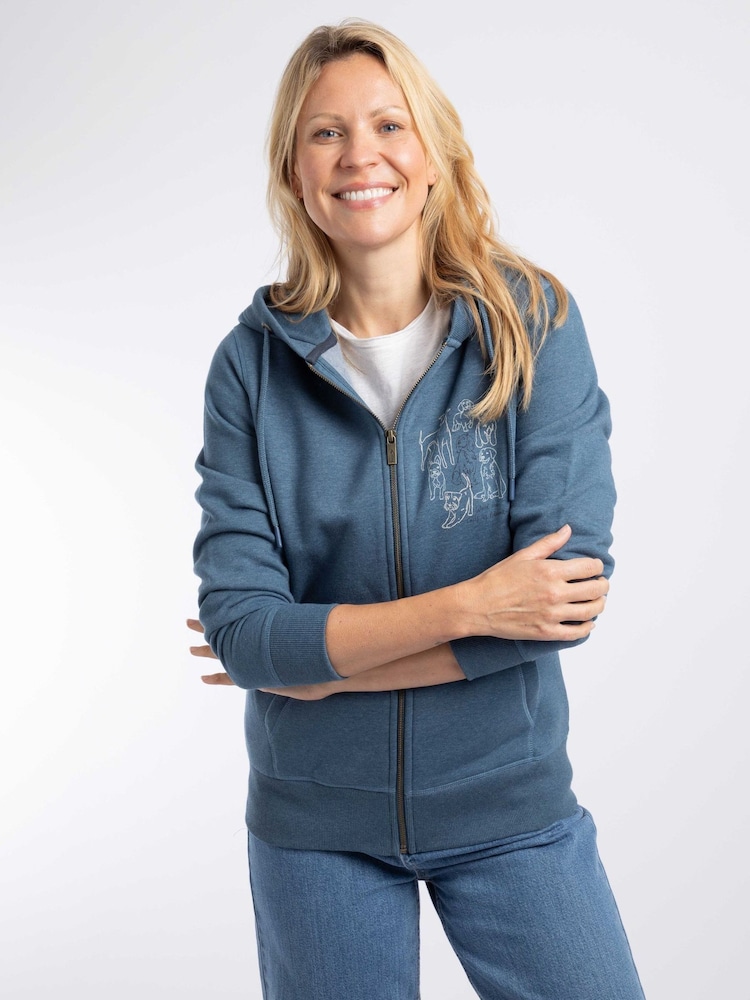 Weird Fish Franchises Graphic Full Zip-hettegenser - Bilde 1 av 5