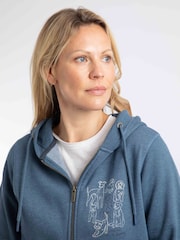 Weird Fish Franchises Graphic Full Zip-hettegenser - Bilde 4 av 5