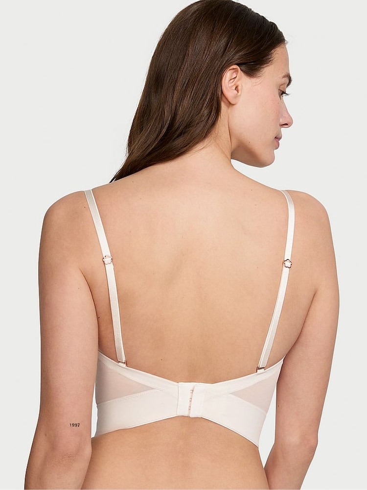 Victoria's Secret Daisy Embroidery White Corset Bra Top - Image 2 of 4