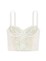 Victoria's Secret Daisy Embroidery White Corset Bra Top - Image 3 of 4