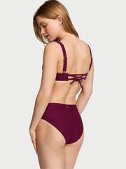Victoria's Secret Pink Rouge Fishnet Balcony Swim Bikini Top - Image 2 of 3