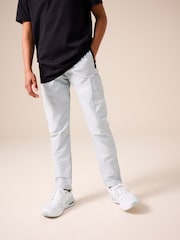 Grey Tapered Leg Sporty Cargo Trousers (3-16yrs) - Image 1 of 4