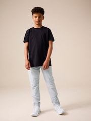 Grey Tapered Leg Sporty Cargo Trousers (3-16yrs) - Image 3 of 4