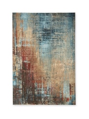Bronx Rust Brown Salvage Abstract Rug - Image 2 of 4