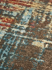 Bronx Rust Brown Salvage Abstract Rug - Image 4 of 4