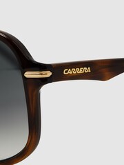 Reiss Green Carrera Eyewear Rectangular Tortoiseshell Sunglasses - Image 4 of 4
