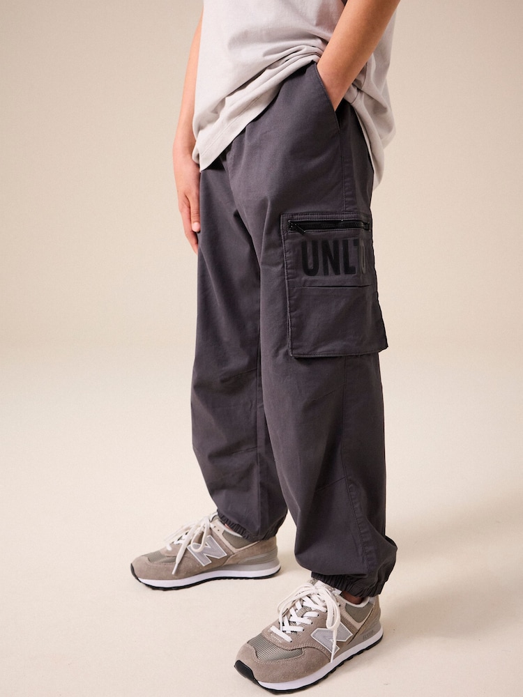 Charcoal Grey Unlimited Pocket Detail Cargo Trousers (3-16yrs) - Image 1 of 3