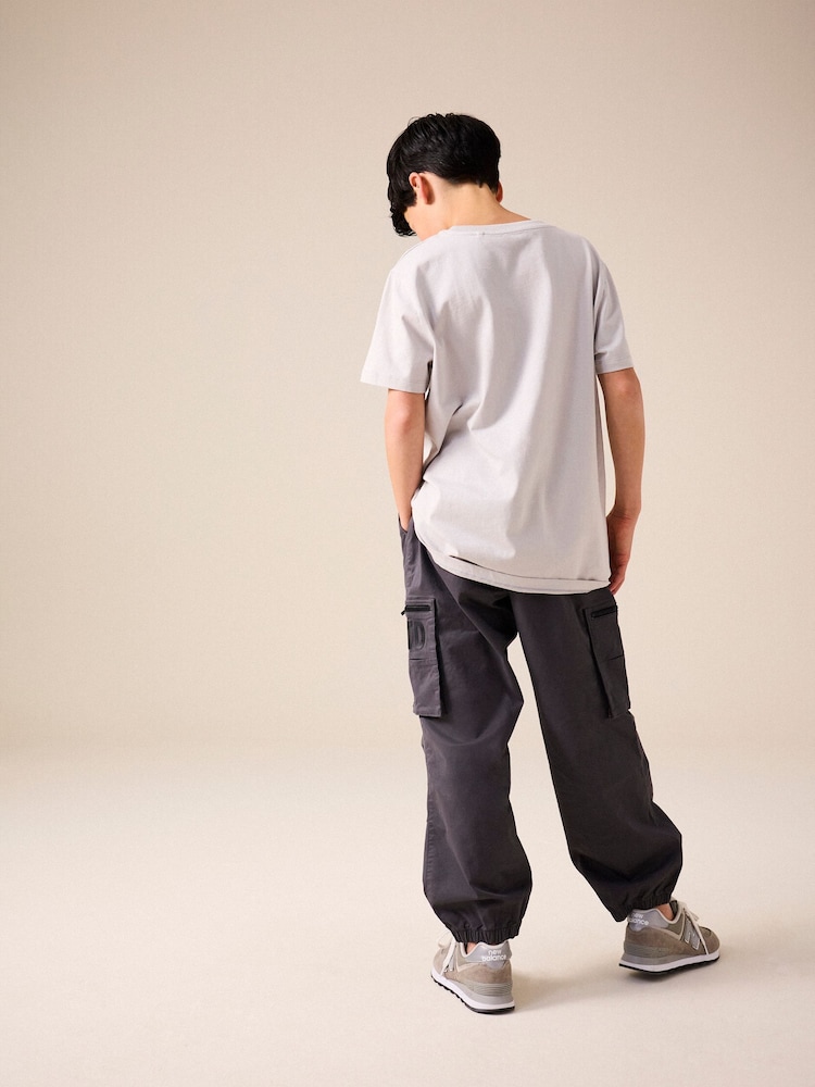 Charcoal Grey Unlimited Pocket Detail Cargo Trousers (3-16yrs) - Image 2 of 3