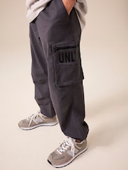 Charcoal Grey Unlimited Pocket Detail Cargo Trousers (3-16yrs) - Image 3 of 3
