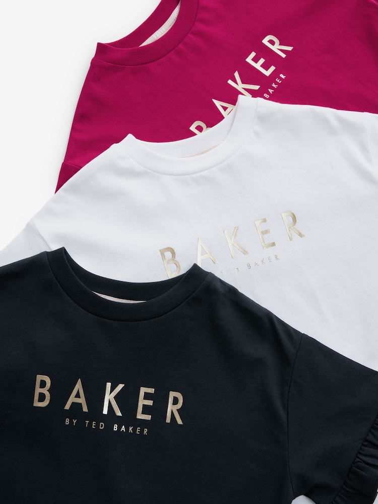 Baker by Ted Baker 100% Cotton T-Shirts 3 Pack - Image 3 of 4