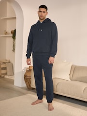Navy Blue Cuffed Joggers - Image 2 of 10