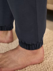 Navy Blue Cuffed Joggers - Image 7 of 10