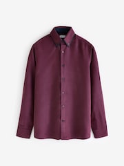 Burgundy Red Double Collar Oxford Shirt - Image 1 of 1