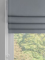 Steel Grey 100% Cotton Made To Measure Roman Blinds - Image 2 of 6