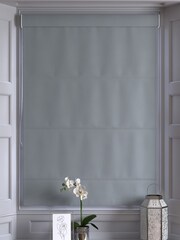 Steel Grey 100% Cotton Made To Measure Roman Blinds - Image 5 of 6
