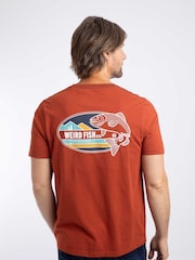 Portocaliu - Tricou Weird Fish cu imprimeu grafic pe față Coarse Fishing - Imaginea 2 din 6