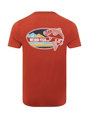 Portocaliu - Tricou Weird Fish cu imprimeu grafic pe față Coarse Fishing - Imaginea 6 din 6
