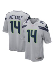 Nike Grey NFL Seattle Seahawks Alternate Game Jersey - DK Metcalf - Image 1 of 3