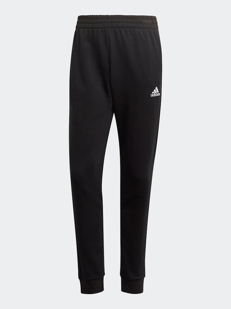 adidas Grey Sportswear Basic 3-Stripes French Terry Tracksuit - Image 8 of 8