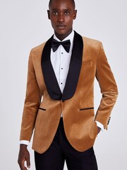 Camel - MOSS 100% Cotton Tailored Fit Jacket - Изображение 1 из 4