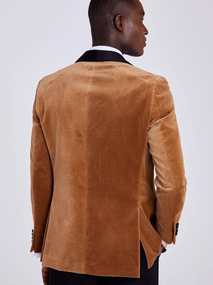 Camel - MOSS 100% Cotton Tailored Fit Jacket - Изображение 2 из 4