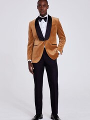Camel - MOSS 100% Cotton Tailored Fit Jacket - Изображение 3 из 4