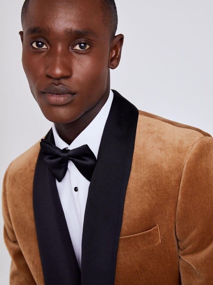 Camel - MOSS 100% Cotton Tailored Fit Jacket - Изображение 4 из 4