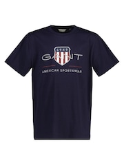 GANT Evening Blue Archive Shield Teens T-Shirt - Image 1 of 2