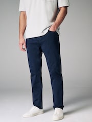 Navy Blue Premium Laundered 5 Pocket Trousers - Image 1 of 10