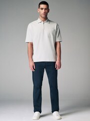 Navy Blue Premium Laundered 5 Pocket Trousers - Image 2 of 10