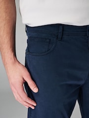 Navy Blue Premium Laundered 5 Pocket Trousers - Image 5 of 10