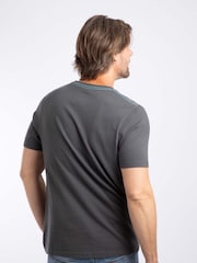 Weird Fish Grey Mountain Top Front Print Graphic T-Shirt - Image 3 of 6
