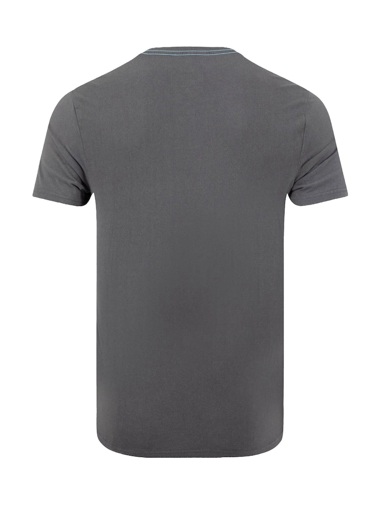 Weird Fish Grey Mountain Top Front Print Graphic T-Shirt - Image 6 of 6 Weird Fish Grey Mountain Top Front Print Graphic T-Shirt - Image 6 of 6