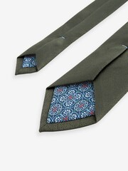 Grün & Blau - Set aus Krawatte und Einstecktuch - Bild 4 von 5